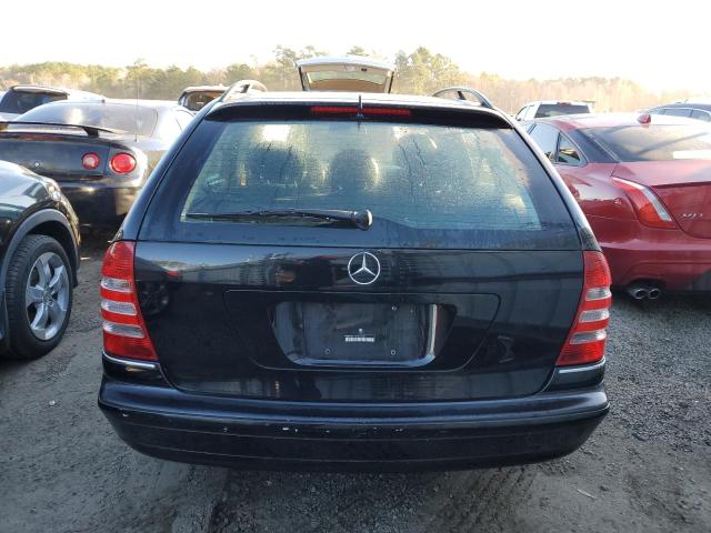 WDBRH81J75F611300 - 2005 MERCEDES-BENZ C 240 SPORTWAGON 4MATIC BLACK photo 6