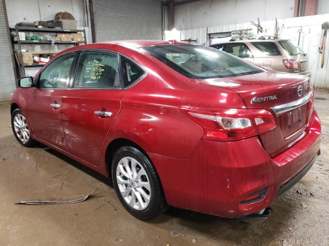3N1AB7APXKY254300 - 2019 NISSAN SENTRA S RED photo 2