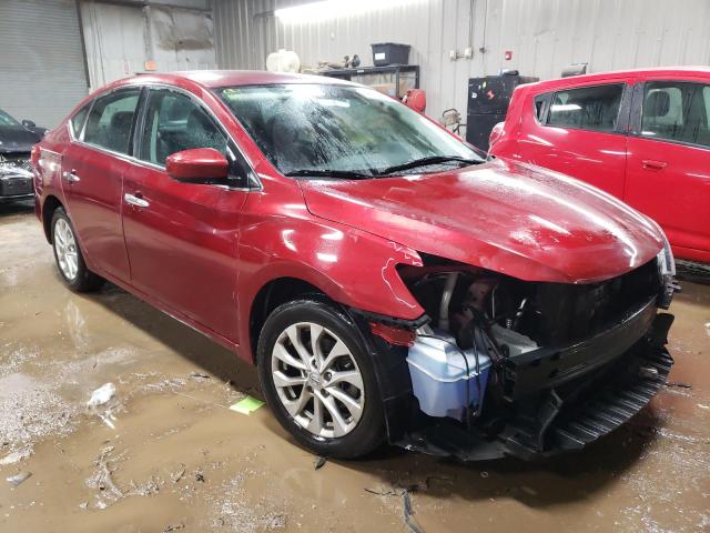 3N1AB7APXKY254300 - 2019 NISSAN SENTRA S RED photo 4