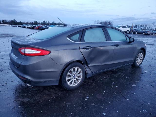 3FA6P0G79GR351823 - 2016 FORD FUSION S GRAY photo 3