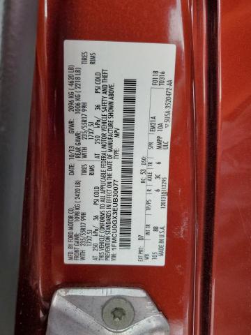 1FMCU0GX3EUB30077 - 2014 FORD ESCAPE SE 勃艮第红 照片 13