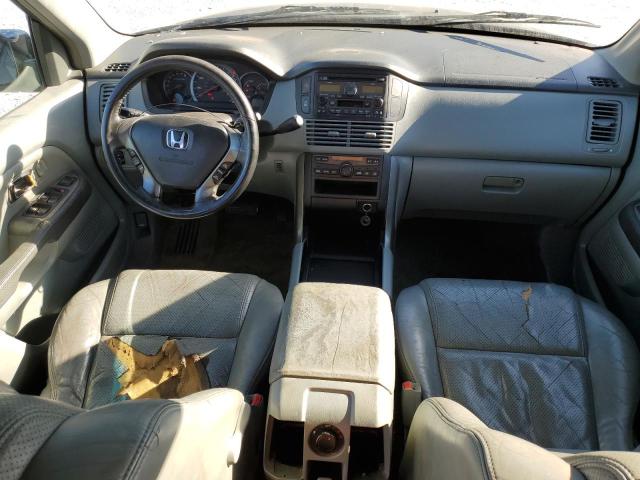 2HKYF18593H556239 - 2003 HONDA PILOT EXL BLUE photo 8