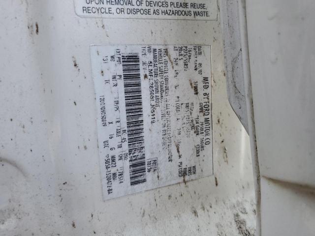 5LMFL28508LJ05119 - 2008 LINCOLN NAVIGATOR L WHITE photo 13