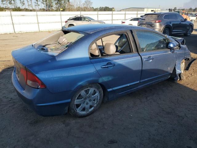 1HGFA16588L082197 - 2008 HONDA CIVIC LX BLUE photo 3