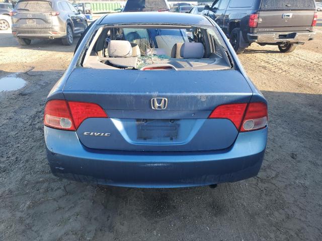 1HGFA16588L082197 - 2008 HONDA CIVIC LX BLUE photo 6