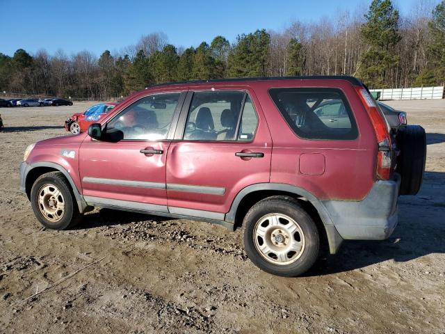 SHSRD68526U408193 - 2006 HONDA CR-V LX BURGUNDY photo 2