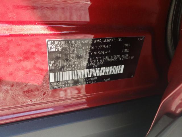 4T3RWRFV7SU172151 - 2025 TOYOTA RAV4 XLE Rouge photo 14