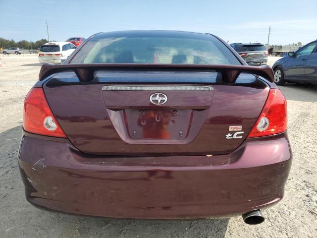 JTKDE177260129743 - 2006 TOYOTA SCION TC Bordo foto 6