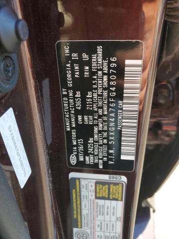 5XXGN4A76FG480796 - 2015 KIA OPTIMA EX 栗色 照片 12