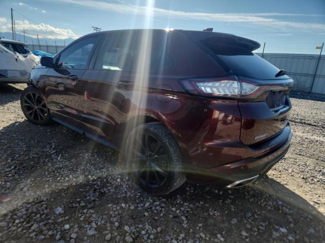 2FMTK4AP0FBB67522 - 2015 FORD EDGE SPORT MAROON photo 2