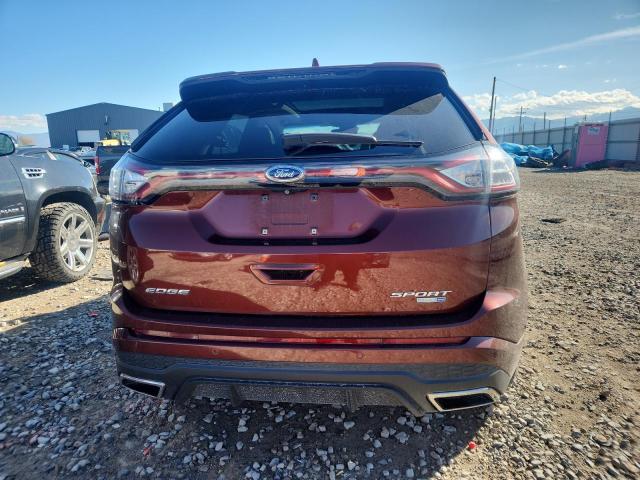 2FMTK4AP0FBB67522 - 2015 FORD EDGE SPORT MAROON photo 6