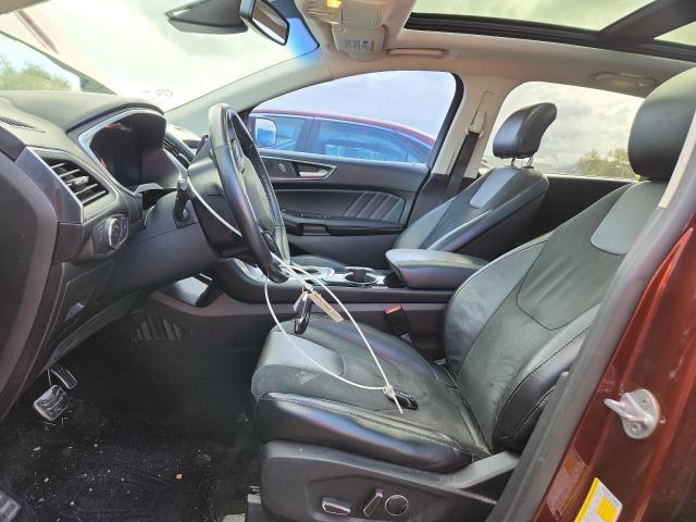 2FMTK4AP0FBB67522 - 2015 FORD EDGE SPORT MAROON photo 7