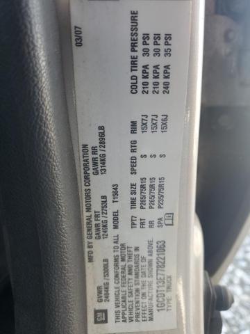 1GCDT13E778221063 - 2007 CHEVROLET COLORADO SILVER photo 12