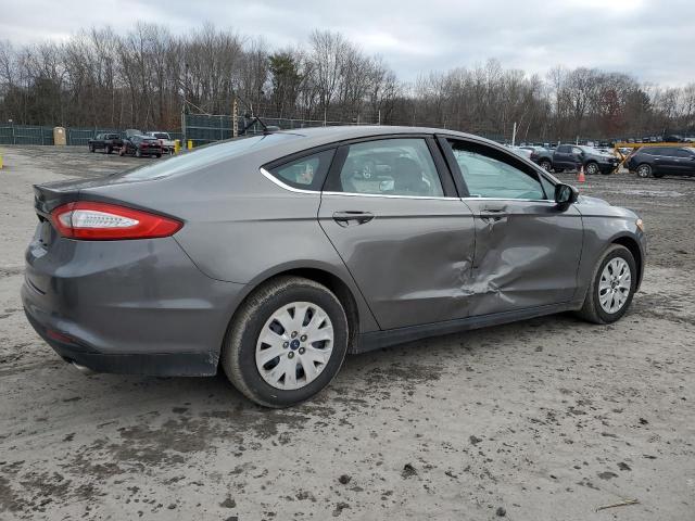 3FA6P0G7XER152177 - 2014 FORD FUSION S GRAY photo 3