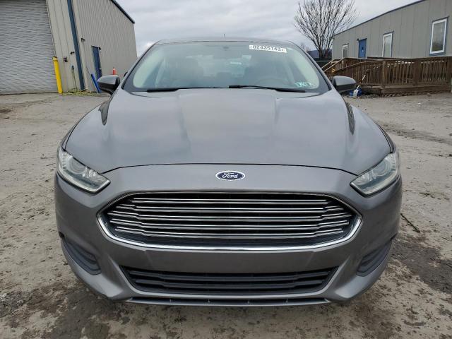 3FA6P0G7XER152177 - 2014 FORD FUSION S GRAY photo 5