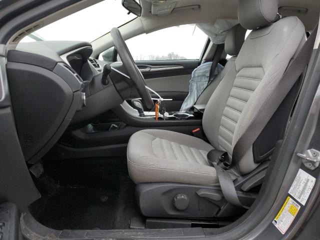 3FA6P0G7XER152177 - 2014 FORD FUSION S GRAY photo 7