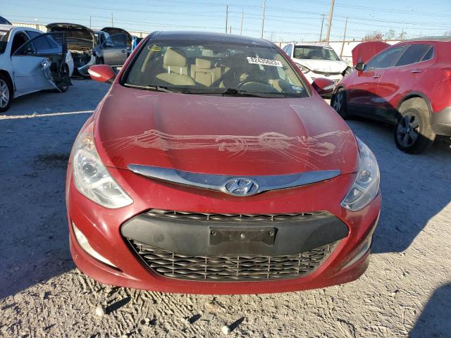 KMHEC4A43FA120931 - 2015 HYUNDAI SONATA HYBRID RED photo 5