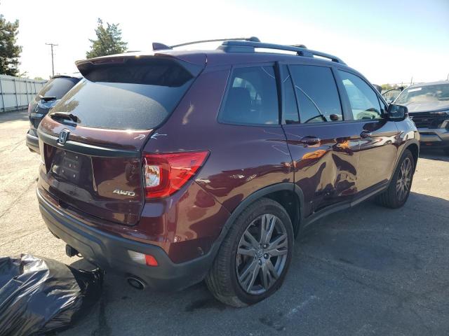 5FNYF8H55MB017593 - 2021 HONDA PASSPORT EXL Bordo fotoğraf 3