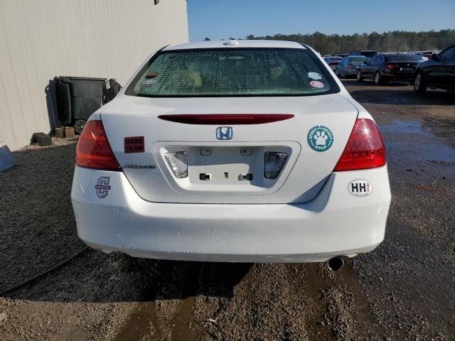 1HGCM56877A193233 - 2007 HONDA ACCORD EX WHITE photo 6