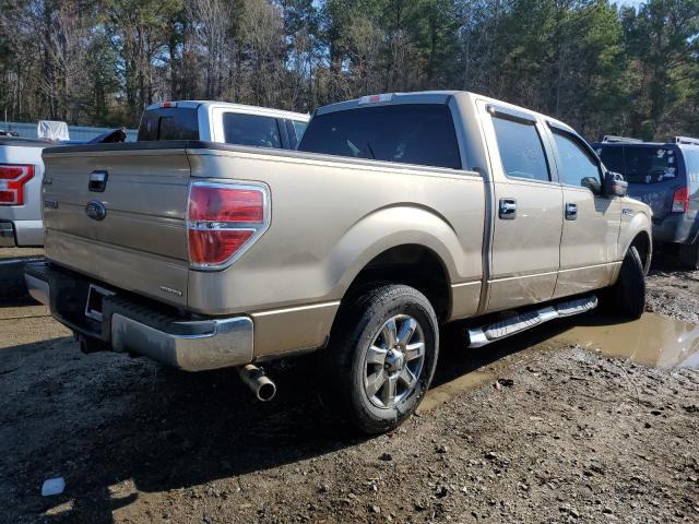 1FTEW1CM9DFA77770 - 2013 FORD F150 SUPERCREW TAN photo 3