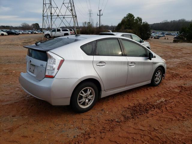 JTDKN3DU3B5345313 - 2011 TOYOTA PRIUS SILVER photo 3