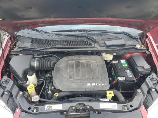 2C4RC1BG9GR260783 - 2016 CHRYSLER TOWN & COU TOURING მუქწითელი ფოტო 12