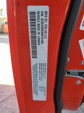 2C3CDXBG6NH161061 - 2022 DODGE CHARGER SXT RED photo 12