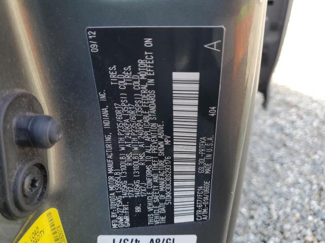 5TDKK3DC3DS293176 - 2013 TOYOTA SIENNA LE 灰色 照片 13