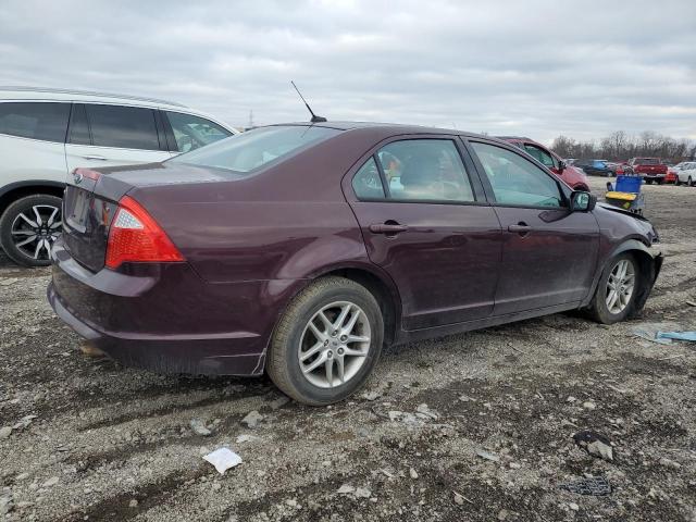 3FAHP0GA4BR132930 - 2011 FORD FUSION S MAROON photo 3