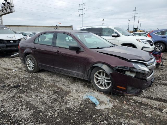 3FAHP0GA4BR132930 - 2011 FORD FUSION S MAROON photo 4