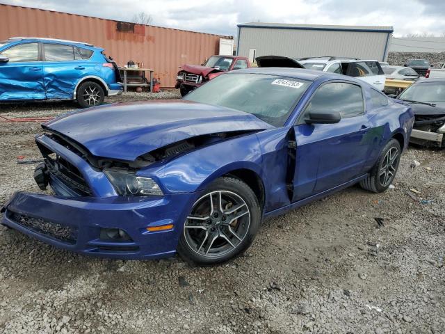 1ZVBP8AM6E5204779 - 2014 FORD MUSTANG BLUE photo 1