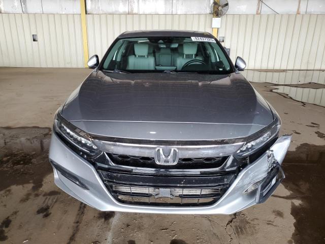 1HGCV2F91JA053268 - 2018 HONDA ACCORD TOURING ვერცხლისფერი ფოტო 5