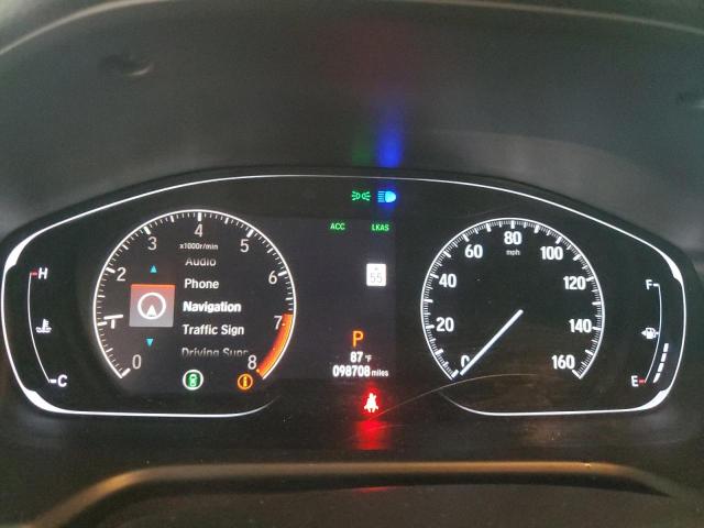 1HGCV2F91JA053268 - 2018 HONDA ACCORD TOURING ვერცხლისფერი ფოტო 9