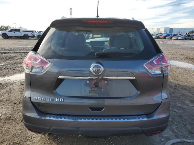 KNMAT2MT0GP622496 - 2016 NISSAN ROGUE S GRAY photo 6