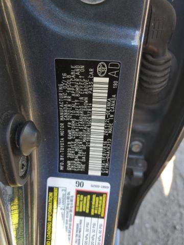 2T1BURHE1GC617814 - 2016 TOYOTA COROLLA L 灰色 照片 12