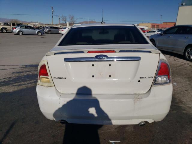 3FAHP08188R235209 - 2008 FORD FUSION SEL WHITE photo 6