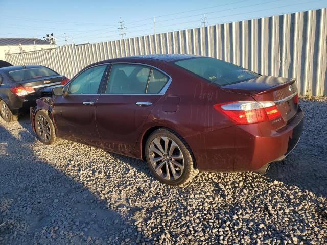 1HGCR2F54FA098469 - 2015 HONDA ACCORD SPORT Бордовый фото 2