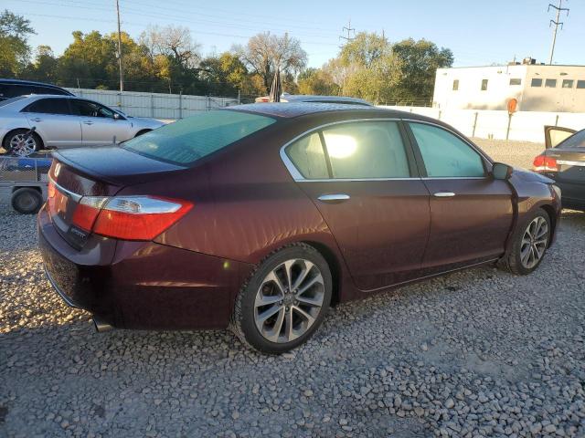 1HGCR2F54FA098469 - 2015 HONDA ACCORD SPORT Бордовый фото 3