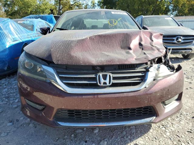 1HGCR2F54FA098469 - 2015 HONDA ACCORD SPORT Бордовый фото 5