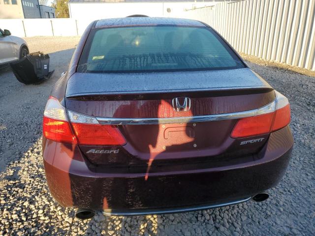 1HGCR2F54FA098469 - 2015 HONDA ACCORD SPORT Бордовый фото 6