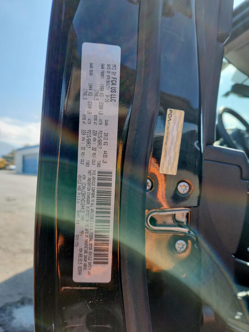 1C4NJCBA7HD124412 - 2017 JEEP COMPASS SPORT BLACK photo 12