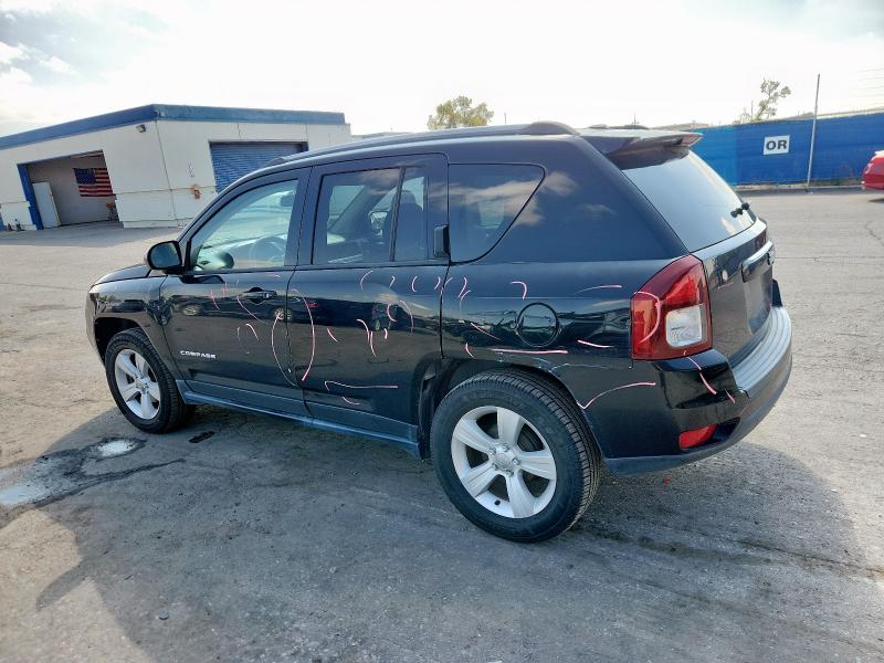 1C4NJCBA7HD124412 - 2017 JEEP COMPASS SPORT BLACK photo 2