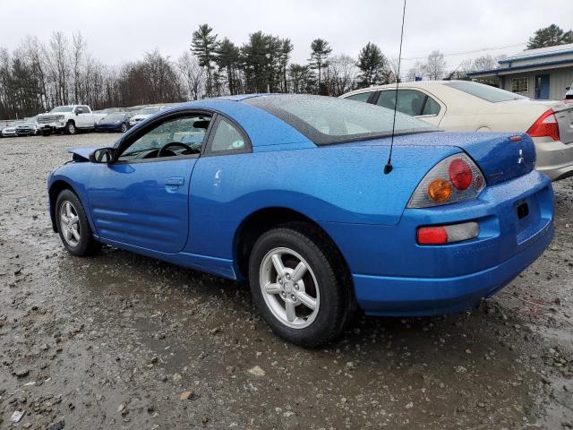 4A3AC34G03E012111 - 2003 MITSUBISHI ECLIPSE RS BLUE photo 2