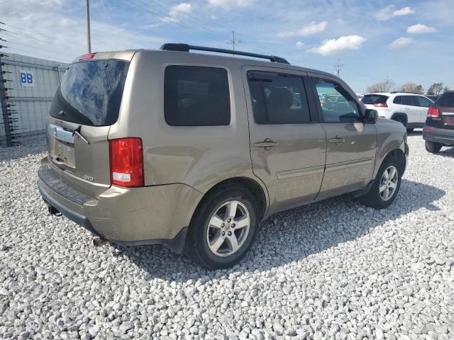 5FNYF4H58BB008361 - 2011 HONDA PILOT EXL GOLD photo 3