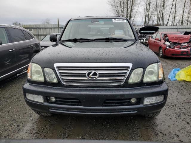 JTJHT00W843538347 - 2004 LEXUS LX 470 BLACK photo 5