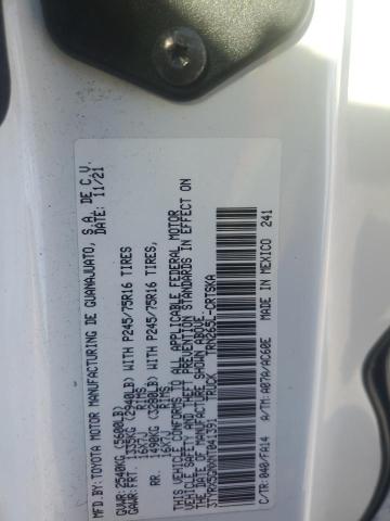3TYRX5GNXNT041391 - 2022 TOYOTA TACOMA ACCESS CAB 白色 照片 13