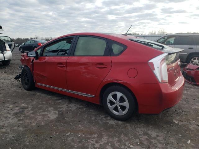 JTDKN3DU1D5585611 - 2013 TOYOTA PRIUS RED photo 2