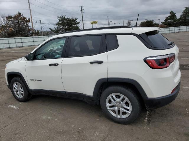 3C4NJCAB4JT125141 - 2018 JEEP COMPASS SPORT WHITE photo 2