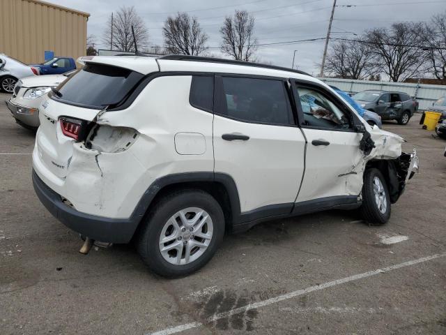 3C4NJCAB4JT125141 - 2018 JEEP COMPASS SPORT WHITE photo 3