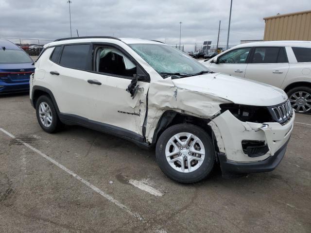 3C4NJCAB4JT125141 - 2018 JEEP COMPASS SPORT WHITE photo 4